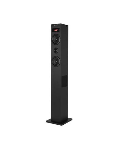 NGS - Sky Charm 2.1 Bluetooth Sound Tower 80W - Télécommande - Écran LED - USB, Radio FM, Aux In et Entrée TV Optique - Caisse e