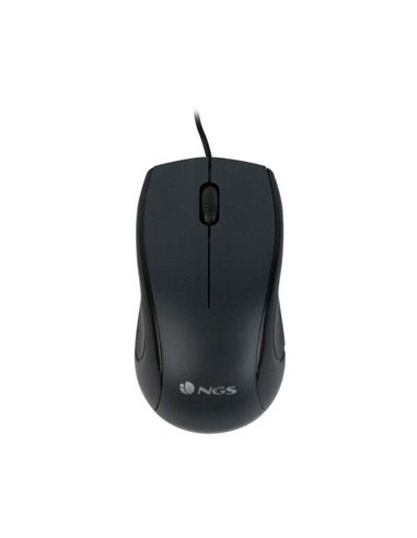 NGS - Souris USB Mist 1000dpi - 3 Boutons - Utilisation Ambidextre - Couleur Noir