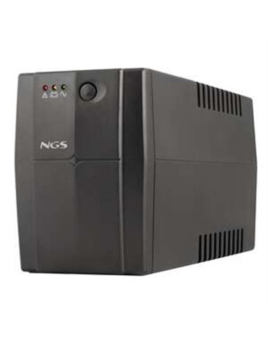 NGS - Fortress 900 V3 SAI 600VA UPS 360W - Technologie Off Line - 2x Schukos - Protection contre les surcharges et les courts-ci