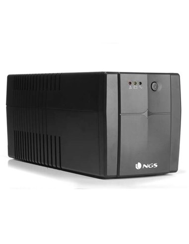 NGS - Fortress 1500 V2 SAI 1200VA UPS 720W - Technologie Off Line - Fonction AVR - 4x Schukos - Protection contre les surcharges