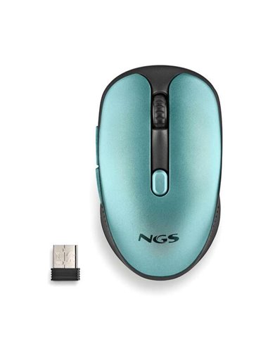 NGS - Souris sans fil USB Evo Rust Ice 1600dpi - 5 boutons - Rechargeable - Utilisation droitier