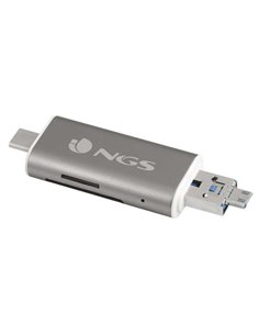 NGS - Lecteur de Carte Mini USB-C 5 en 1 - Micro USB et USB 2.0 - MicroSD et SD