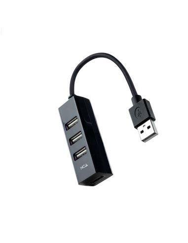 Nanocable - Hub USB-A 2.0 avec 4x câble USB-A 2.0 - 0,15 m