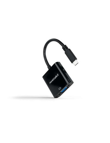 Nanocable - Convertisseur USB-C vers VGA - 10 cm - Noir