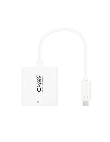 Nanocable - Convertisseur USB-C VERS HDMI 4K - 15 CM - Blanc