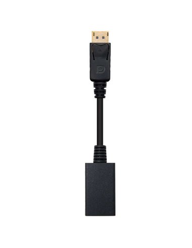 Nanocable - Convertisseur DisplayPort vers HDMI - DP/M-HDMI A/H - 15 cm - Noir