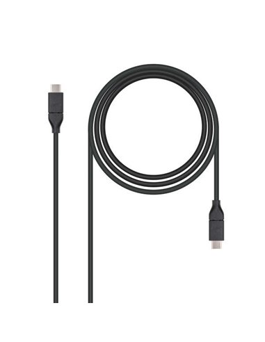 Nanocable - Câble USB-C 3.1 Gen 2 10 Gbit/s mâle vers USB-C mâle 1 m