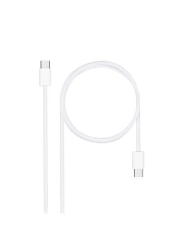 Nanocable - Câble USB-C 2.0 60W 3A - USB-C/M-USB-C/M - 2m - Blanc