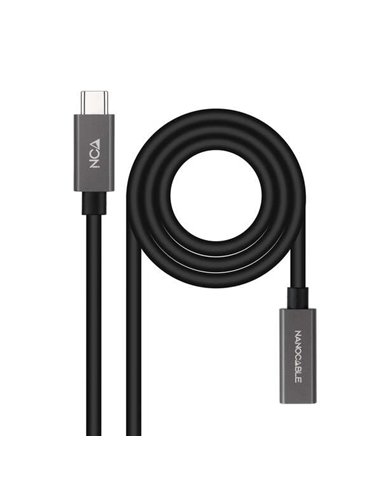 Nanocable - Câble USB 3.2 Gen2x2 60W 4K/60Hz USB-C M/H - 2m - Noir