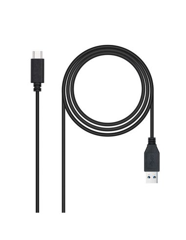 Nanocable - Câble USB 3.1 Gen2 10Gbps 3A USB-C/M-A/M 2m - Noir