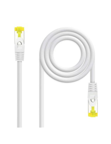 Nanocable - Câble réseau RJ45 Patchcord LSZH CAT.6A SFTP AWG26 - 25 cm - Couleur Blanc