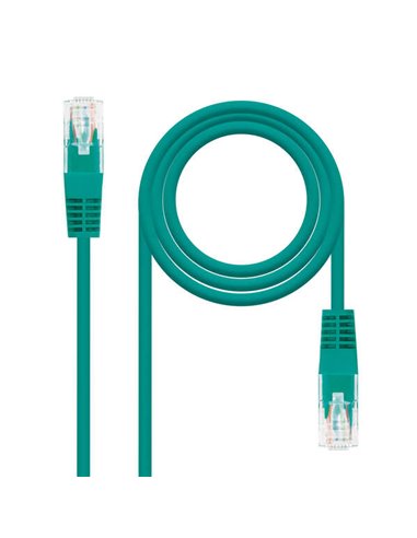 Nanocable - Câble réseau RJ45 CAT.6 UTP AWG24 Patch Cord - 30 cm - Couleur Vert