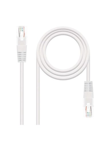 Nanocable - Câble réseau RJ45 CAT.6 UTP AWG24 Patch Cord - 30 cm - Couleur Blanc