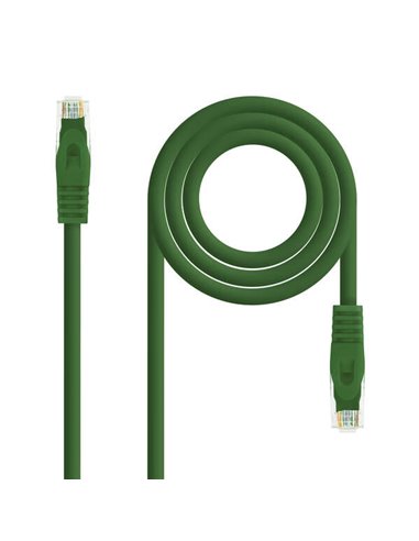 Nanocable - Cordon de brassage pour câble réseau LSZH Cat.6A UTP AWG24 30 cm - Couleur Vert