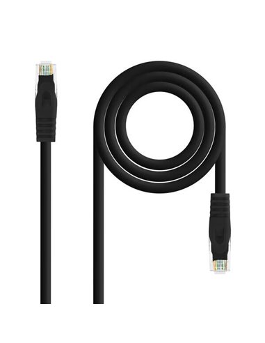 Nanocable - Câble réseau Patch Cord LSZH Cat.6A UTP AWG24 30cm - Couleur Noir