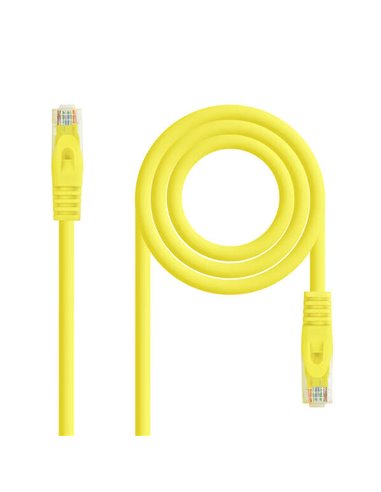 Nanocable - Cordon de brassage pour câble réseau LSZH Cat.6A UTP AWG24 30 cm - Couleur jaune