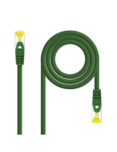 Nanocable - Câble de cordon de brassage SFTP LSZH Cat.6A AWG26 30 cm - Couleur verte