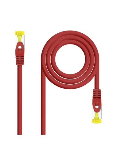 Nanocable - Câble réseau LSZH Cat.6A SFTP Patch Cord AWG26 30 cm - Couleur Rouge