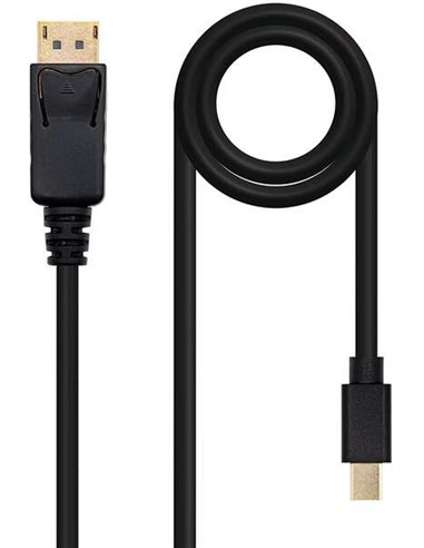 Nanocable - Câble Mini DP Mâle vers DisplayPort Mâle 2m - Couleur Noir