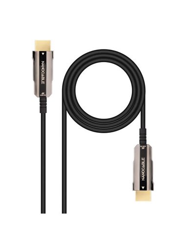 Nanocable - Câble HDMI v2.0 AOC Mâle vers HDMI v2.0 Mâle 20m - 4K@60Hz 18Gbps - Couleur Noir