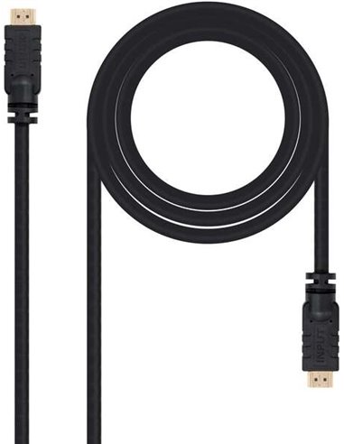 Nanocable - Câble HDMI v1.4 avec Répéteur Mâle vers HDMI v1.4 Mâle 30m - Haute Vitesse - Couleur Noir