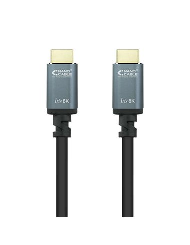 Nanocable - Câble HDMI 2.1 Iris 8K A/M-A/M 1,5m - Noir