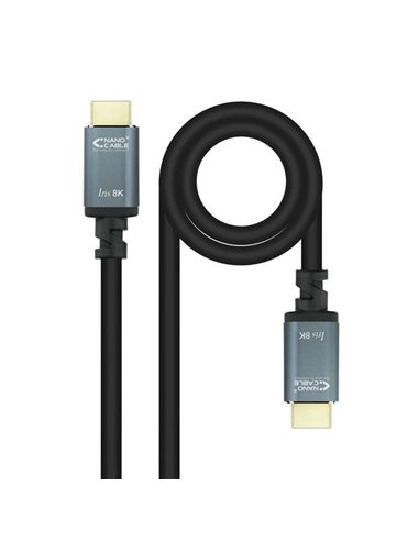 Nanocable - Câble HDMI 2.1 Iris 8K A/M-A/M - 5m - Noir