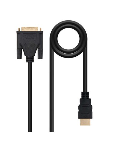 Nanocable - Câble DVI 18+5 Mâle vers HDMI Mâle 3m - Couleur Noir