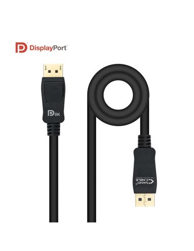 Nanocable - Câble Displayport 1.4 Certif. Vesa DP/M-DP/M 1,5 m - Couleur Noir