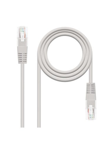 Nanocable - Câble réseau RJ45 Patchcord Cat.6 UTP AWG24 0,30m - Couleur Gris