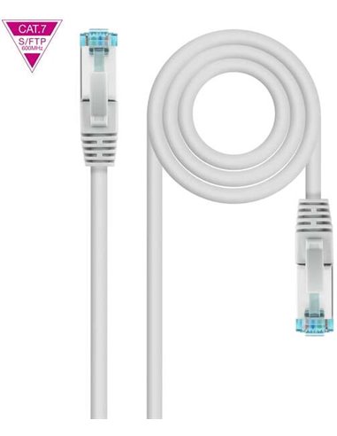 Nanocable - Cordon de brassage pour câble réseau Cat.7 600Mhz LSZH SFTP PIMF AWG26 7m