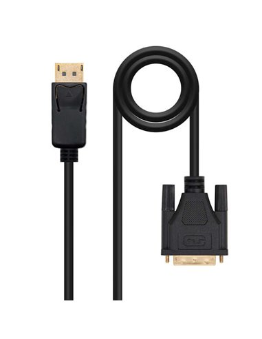 Nanocable - Câble convertisseur Displayport/M vers Dvi/M - 1,0 m - Noir