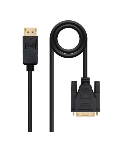 Nanocable - Câble convertisseur DisplayPort mâle vers DVI mâle 2 m - Couleur noire