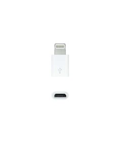 Nanocable - Adaptateur Lightning vers Micro USB - Lightning/M-Micro B/H - Blanc