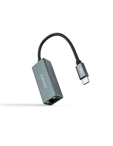 Nanocable - Adaptateur réseau USB-C vers Gigabit Ethernet 10/100/1000 Mbps