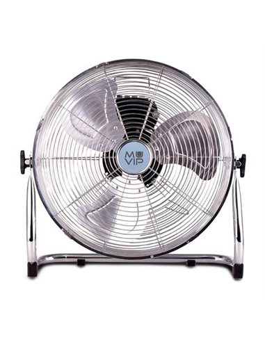 Muvip - Ventilateur de Sol Industriel - 55W - 3 Vitesses - Couleur Argent