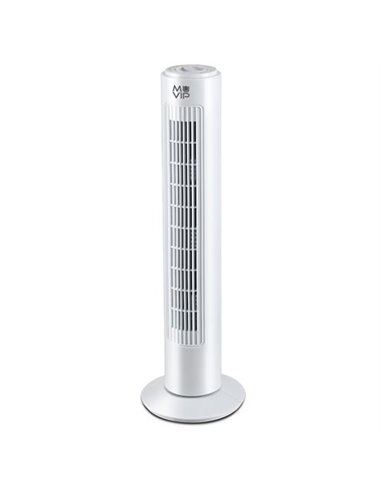 Muvip - Ventilateur Tour - 50W - 3 Vitesses - Couleur Blanc