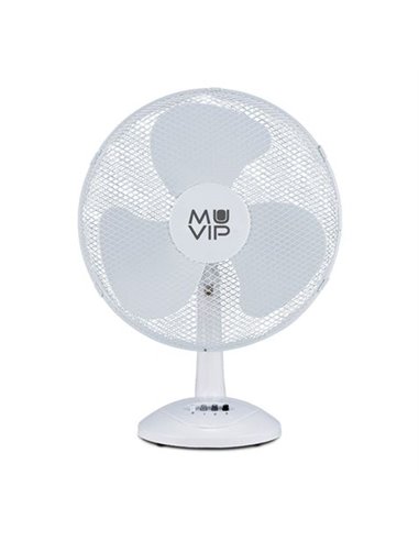 Muvip - Ventilateur de Bureau - 50W - 3 Vitesses - Couleur Blanc