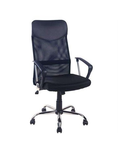 Muvip - Chaise de Bureau OF100 - Dossier en Mesh Respirant - Réglage en Hauteur - Poids Max 130kg