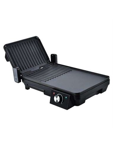 Muvip - Machine à Sandwich + Plaque Grill 2000W - Ouverture jusqu'à 180º - Grill + Plaques Lisses - Sélecteur de Température - P