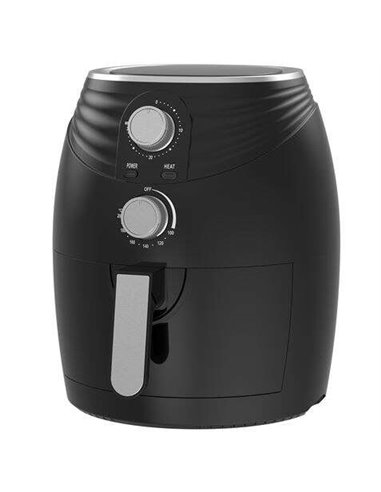 Muvip - Friteuse à air chaud - 3,5L - 1400W - Température réglable - Minuterie - Marmite antiadhésive