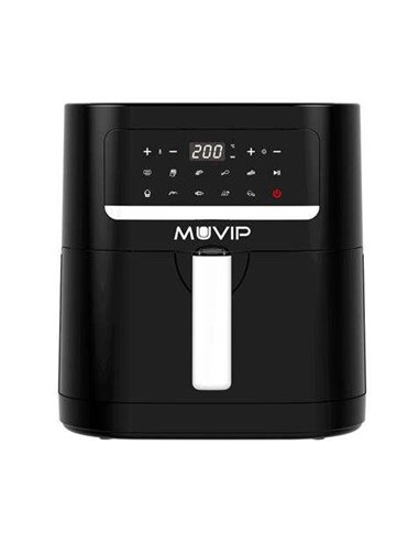 Muvip - Friteuse à air chaud 7 litres 1800W Écran tactile - 10 programmes de cuisson - Couleur Noir