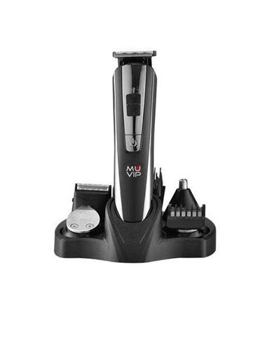 Muvip - Tondeuse à cheveux rechargeable multifonction 5 en 1 - 4 têtes pour différentes zones - Lames en acier inoxydable - Peig