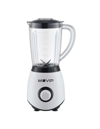 Muvip - Blender 1300W 1,5L - 2 Vitesses - Lames Inox - Fonction Pic à Glace - Verrouillage de Sécurité