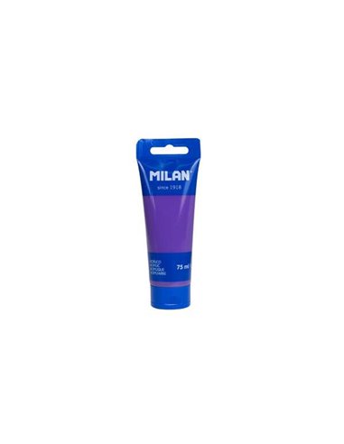 Milan - Tube de Peinture Acrylique 75ml - Pigments de Haute Qualité - Miscible - Couleur Violet