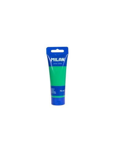 Milan - Tube de Peinture Acrylique 75ml - Pigments de Haute Qualité - Miscible - Couleur Vert