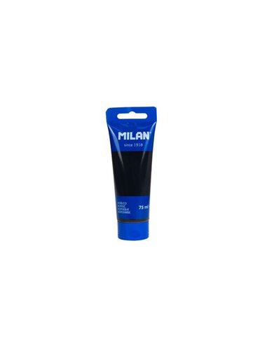 Milan - Tube de Peinture Acrylique 75ml - Pigments de Haute Qualité - Miscible - Couleur Noir