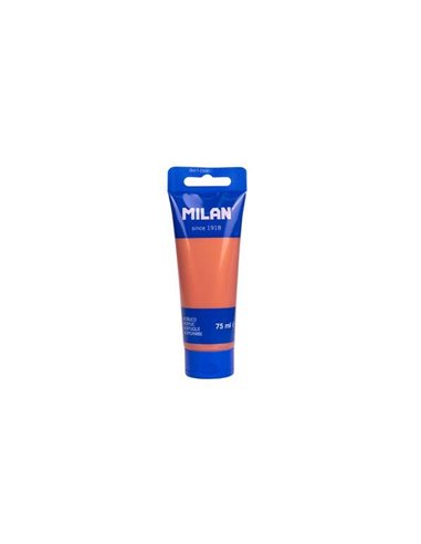 Milan - Tube de Peinture Acrylique 75 ml - Pigments de Haute Qualité - Miscible - Couleur Cuivre