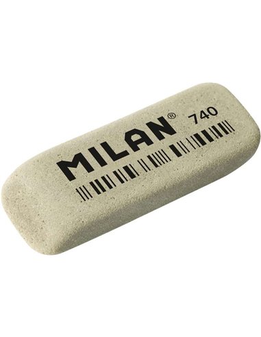 Milan - Gomme Abrasive Biseautée 740G - Flexible - Mie d'Ariane - Caoutchouc - Couleur Gris