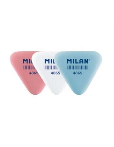 Milan - Gomme triangulaire flexible 4865 - Fil d'Ariane - Caoutchouc synthétique - Couleurs assorties